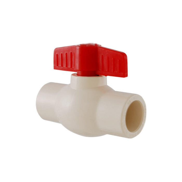 CPVC Ball Valve 1/2" Red Handle