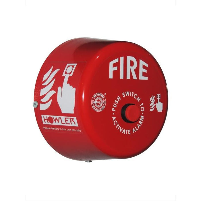 Fire Alarm HOWLER Heavy Duty 9v Push On / Off Multi-linkable