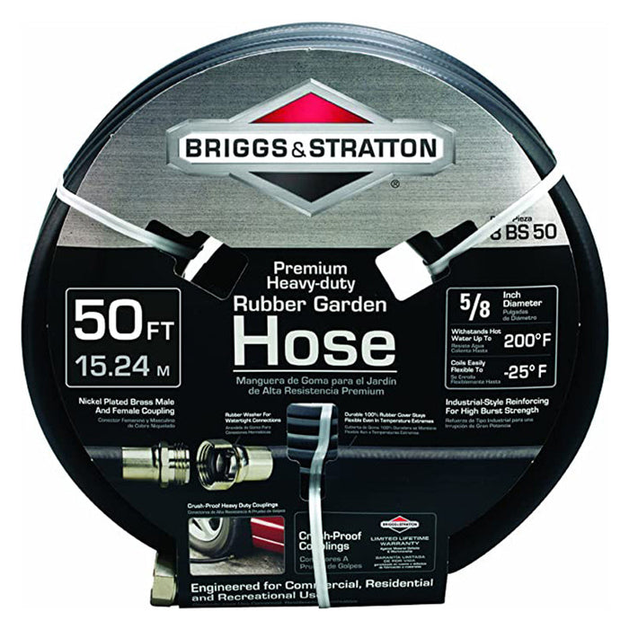Heavy Duty Black Rubber Garden Hose