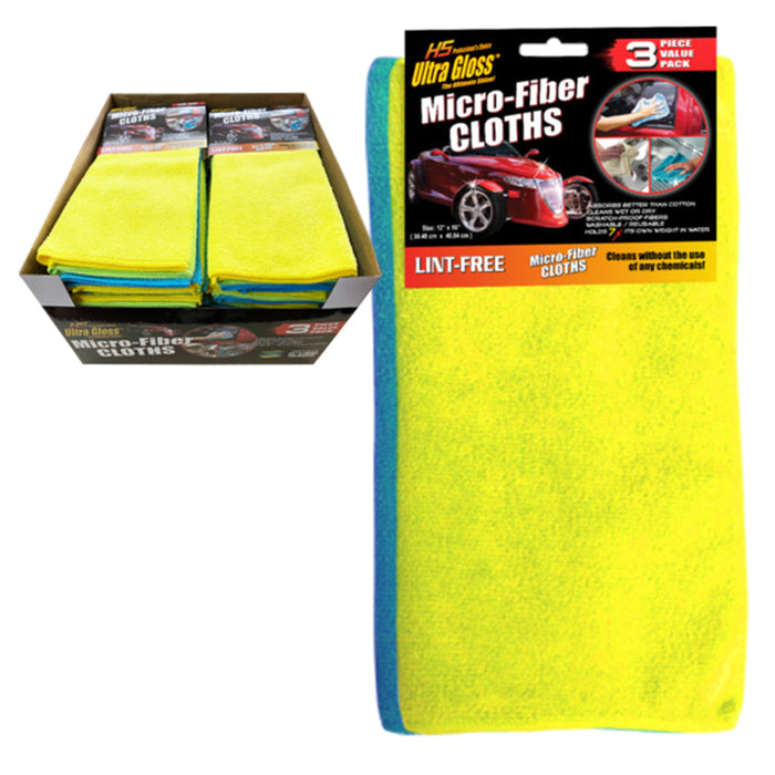 Microfiber Wash Cloth 3pk